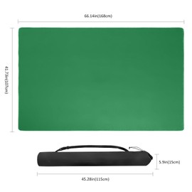 Large Board Game Mat(Green, 3.5'x5.5'), Anti-Slip, Noise-Reducing Table Cover for Board Games, Poker, Mahjong, Dominoes, Dice and Card Games