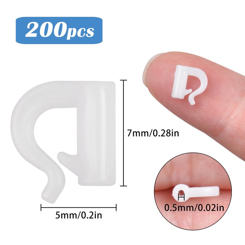 200pcs Quick Change Spinner Clevis Plastic Fishing Clevis Crawler Harness