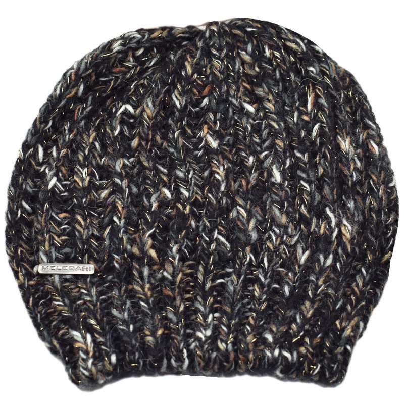 Melegari Knitted Wool Blend Hat | Lurex | Long Beanie