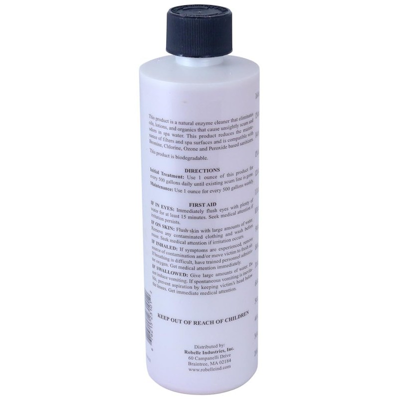 SpaChoice 1-Pint 4-Pack Premium Hot Tub Enzyme Clear, Spa Clarifier