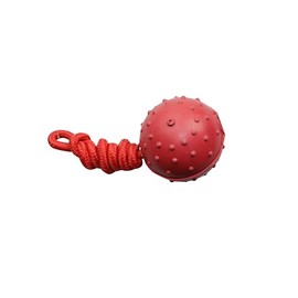 Studded Ball and Rope Dog Toy, Rubber Dog Toys, Rubber Dog Balls, Tug-of-War Dog Toys, Rubber Balls, Dog Toys for Small Dogs, Dog Toys for Extra Small Dogs, Dog Chew Toys, Durable Dog Toys