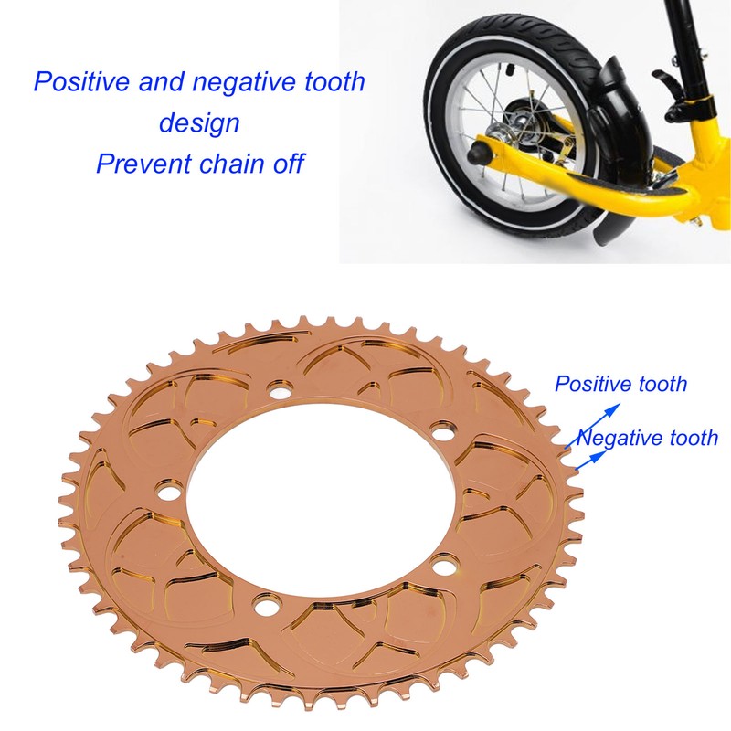BOLANY 130BCD Bike Chainring 54T Positive Negative Tooth Single Disc