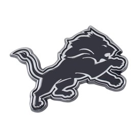 FANMATS 21518 Detroit Lions 3D Chrome Metal Auto Emblem