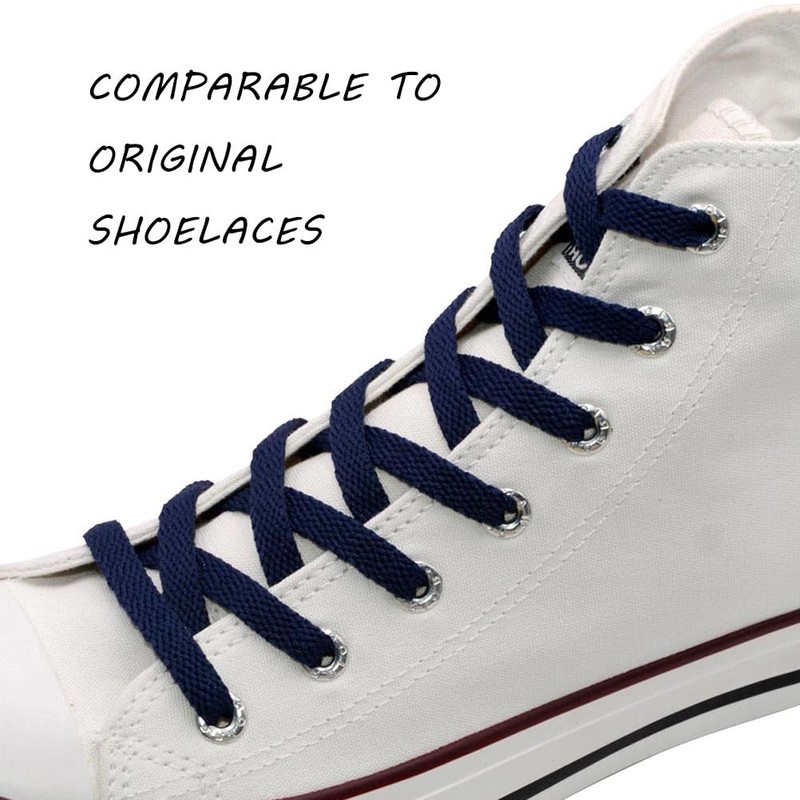VSUDO VSUDO 115 cm Flat Shoe Laces for Trainers, Canvas