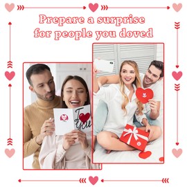 JUESMOS Happy Valentine's Day Stickers 1.5" Valentine's Day Gift Tags Stickers Valentine to from Labels Heart Stickers for Envelopes Seal Boxes Cards Valentines Decorations