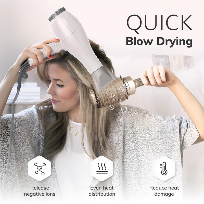 Sndyi Nano Thermal Ceramic & Ionic Tech Round Hair Brush