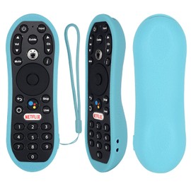 Protective Silicone Remote Case for TiVo Stream 4K Remote Control, Shockproof, Washable and Skin-Friendly, Anti-Lost Remote Cover with Loop (Glow in Dark Blue) (NOT Include The Remote Control)