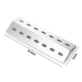 33.5 x 12 cm Stainless Steel Universal Burner Cover Heating Plate Replacement Parts for Enders San Diego 3, Enders San Diego Evo, Heating Plate for Mr.Gardener Vancouver 3, Flame Distributor Heat