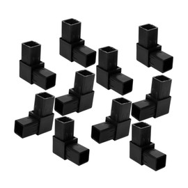 SHINEOFI 10pcs Plastic Square Tubing Connector Fittings Shape Joints for Versatile Applications Easy Installation Sturdy and Reliable Support