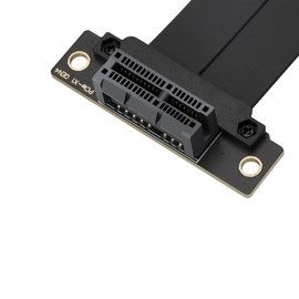 XRIKUI PCIe X1 4.0 Riser Cable,PCI-Express 1X Male to Female Extension Cable PCI-e Extender Adapter（20CM）