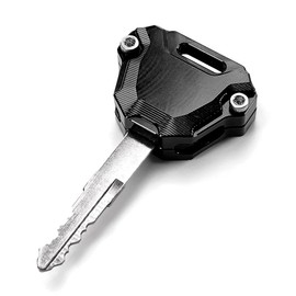 Motorcycle Aluminum Key Cover for Kawasaki Z900 Z650 Ninja 650 500 1000 Versys650 2017-2024 Z400 Z500 Ninja400 Ninja500 SE Eliminator 500 Accessories, black, M
