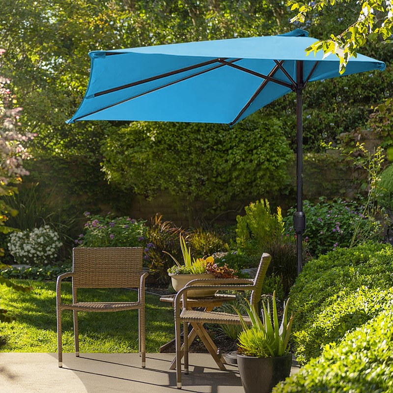 Btstil Half Parasol Replacement Roof, 5 Struts Semi-Circular Parasol Replacement