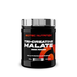 Scitec Nutrition Tri-Creatine Malate - Unflavoured Drink Powder - 3 g creatine per Serving, 300 g, Unflavoured