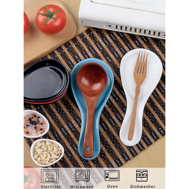 GDCZ Porcelain Spoon Rest - Large Spoon Holder Utensil Rest