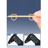 ZXZone Metal Phone Tether Tab, Double Buckle, Anti-Scratch, Metal PhonePatch,