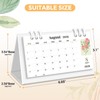 KONVINIT Small Desk Calendar 2026-2027, Pink Desk Calendar 2026 -