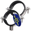 Reinforced Pipe Clamps M8/M10 with Rubber Seal and Diameter 48