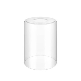 Licperron Clear Glass Replacement Shade 1 Pack, High Transmittance Cylinder Glass Lampshade Covers for Vanity lighting Fixtures Table Lamp Floor Lamp Chandelier Pendant Light