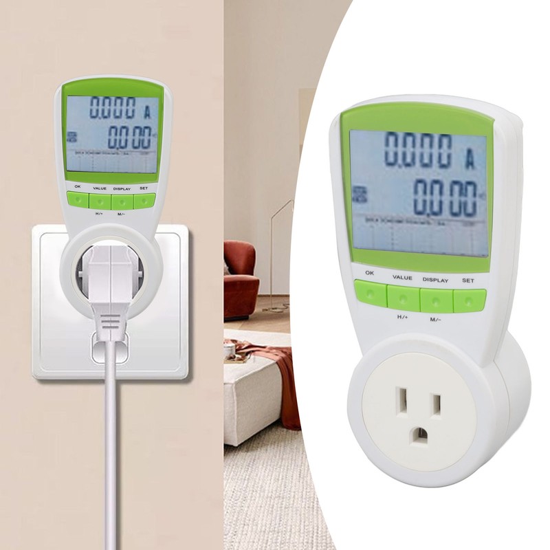 Watt Meter ABS 15A with Digital LCD Power Consumption Monitor