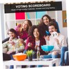 Gatuida 3pcs Blank Writing Scoreboard for Judges Erasable Voting Board