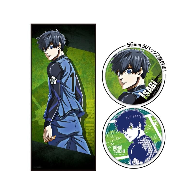 Blue Rock Anime Character Large Towel C with Can Badge