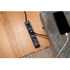Brennenstuhl Brennenstuhl Ecolor Steckdosenleiste 4-Fach mit USB-Ladebuchse (Mehrfachsteckdose mit 2X