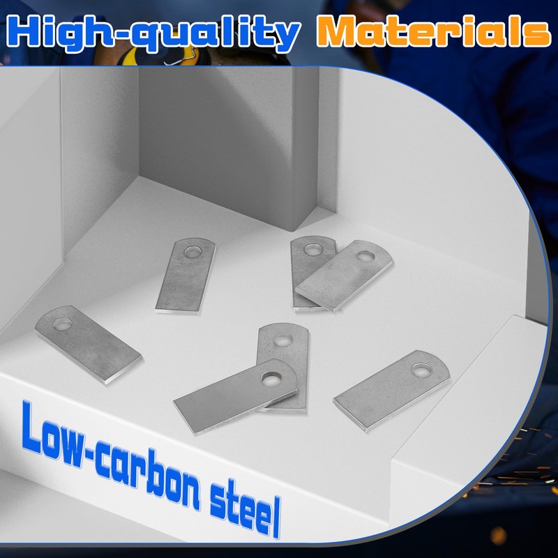 Hicarer 60 Pcs Steel Weld on Tab Universal Shock Mount