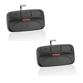 Garage Door Opener Remote, 390Mhz Red/Orange Learn Button Compatible with Liftmaster 971LM Chamberlain 950CB Craftsman 139.53681 (Red/Orange 2-Pack)