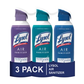 Lysol Lysol Air Sanitizer Spray, For Air Sanitization and Odor Elimination, White Linen, Simple Fresh, Light Breeze 10 Fl. Oz (Pack of 3)