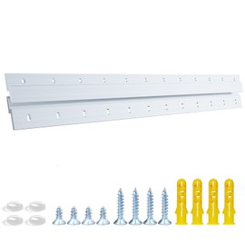 French Cleat Heavy Duty, Aluminum French Cleat, Headboard Wall Mounting Brackets with Screws, Heavy Mirror Mounting Hardware (24 Inch-1 Pair, Support 160 lbs)