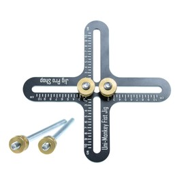 Metal Aluminum Uni-Monkey Fist Jig – Choose from Black, Silver, and Blue – Monkey Fists Size 5/8 to 4 Inches – Makes Paracord Monkey Fists Easy (Black)