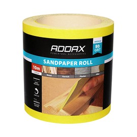 TIMCO 80 Grit Sandpaper Roll - Yellow -115mm x 10m