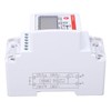 Single Phase Energy Meter Bidirectional Metering 2P DIN Rail Mount