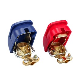 Dogary 2 PCS Car Quick Release Cable Terminal Connector, Cable Switch Terminals Connectors, Wiring Harness Switch Terminal Replacements, Suitable for Most Cars, Trucks and SUVs (Blue & Red)