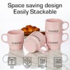 Signature Housewares Stackable Coffee Mugs Set of 4 Mugs with
