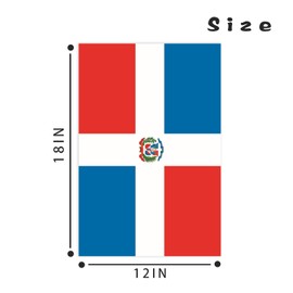 12 x 18 IN Dominican Republic National Garden Flag Double Sided Home Garden Yard Decor