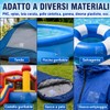 HuakChai Kit Riparazione Piscina, Nastro Impermeabile Subacqueo, Set di Toppe