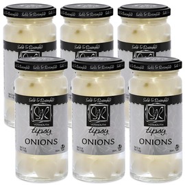 Sable & Rosenfeld Vermouth Tipsy Onions, 5-Ounce Glass Jars (Pack of 6)