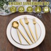 20 Piece Gold Silverware Set for 4, Terlulu Stainless Steel