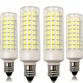 Generic E11 Led Bulbs,JDE11 120V 100W Halogen Candelabra Bulbs Equiva Dimmable,T3 T4 Mini Base JD E11 Bulb,6000K Daylight White 9W 850LM E11 for Chandeliers,4Pack (E11-4P CW), GU-10000