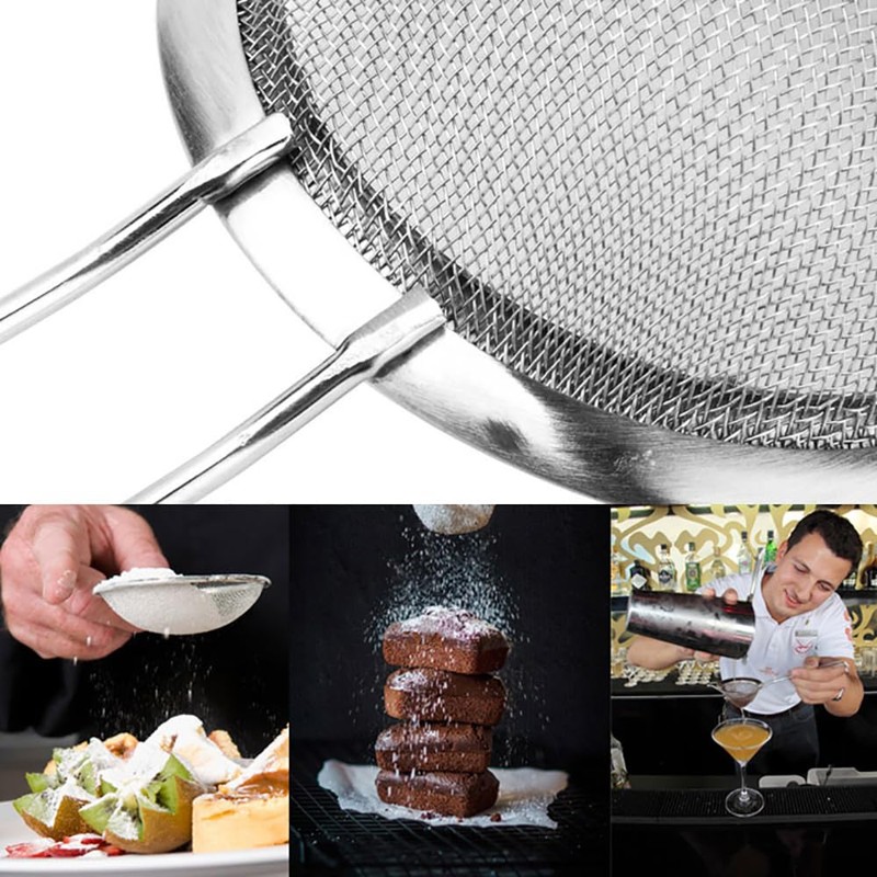 Food Strainer - Premium Fine Stainless Steel Fine Mesh Kitchen