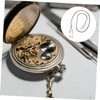 SAFIGLE 3pcs Antique Alloy Pocket Watch Chain Retro Clip Chain