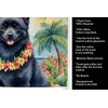 Schipperke Luau Kitchen Towel