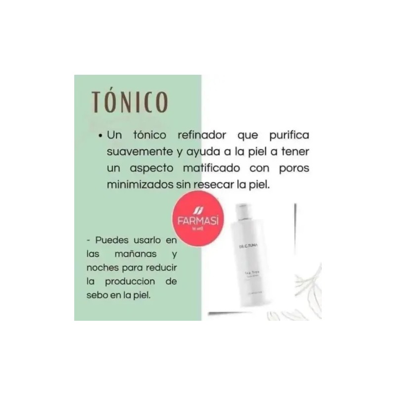Tónico Facial Tea Tree Para Piel Mixta Grasa Farmasi