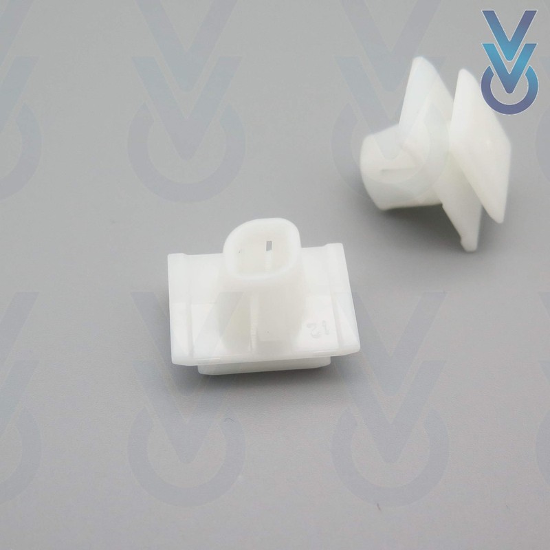 VVO Fasteners- White Plastic Side Body Moulding Strip Trim Clips