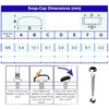 Heritage Green Dome Screw Snap Cover Caps, Plastic Cap Screws