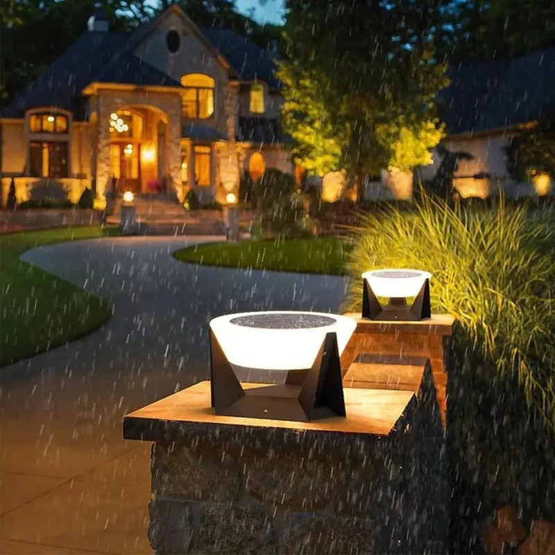 Masdio Landing Light Outdoor Solar Post Cap Lights, Deck Fence,