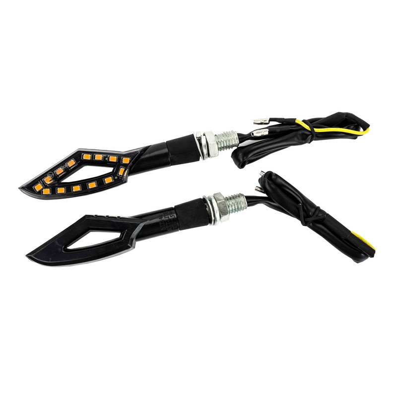 12 V LED Motorcycle Mini Indicator Tinted Glass E-Approved Pack