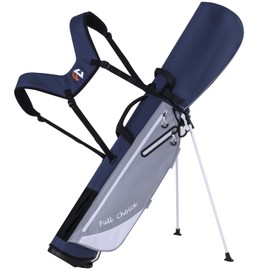 Full Choice Lightweight Golf Stand Bag, Durable 4 Way Full-Length Dividers with Dual Straps & Stand Golf Carry Bag, Navy