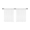 Tiardey 2PCS Semi-Transparent Kitchen Curtains Bistro Net Curtains for Small